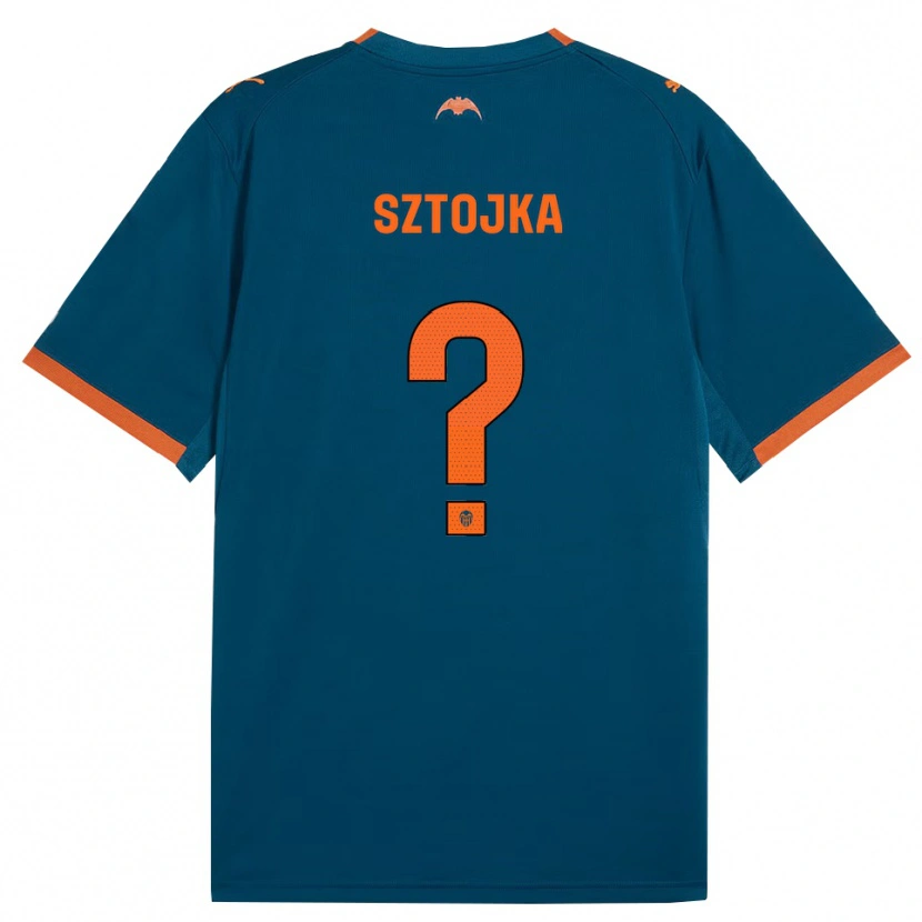 Danxen Heren Márk Sztojka #0 Staalblauw Oranje Uitshirt Uittenue 2026/27 T-Shirt België