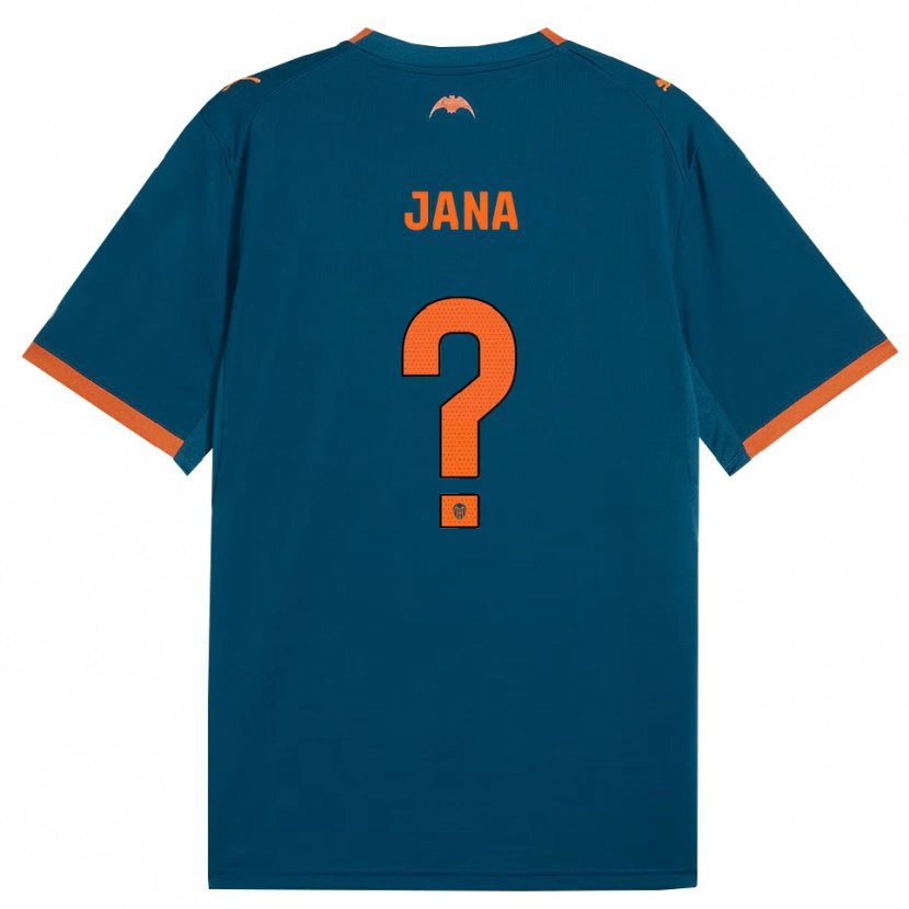 Danxen Heren Jana Xin #0 Staalblauw Oranje Uitshirt Uittenue 2026/27 T-Shirt België