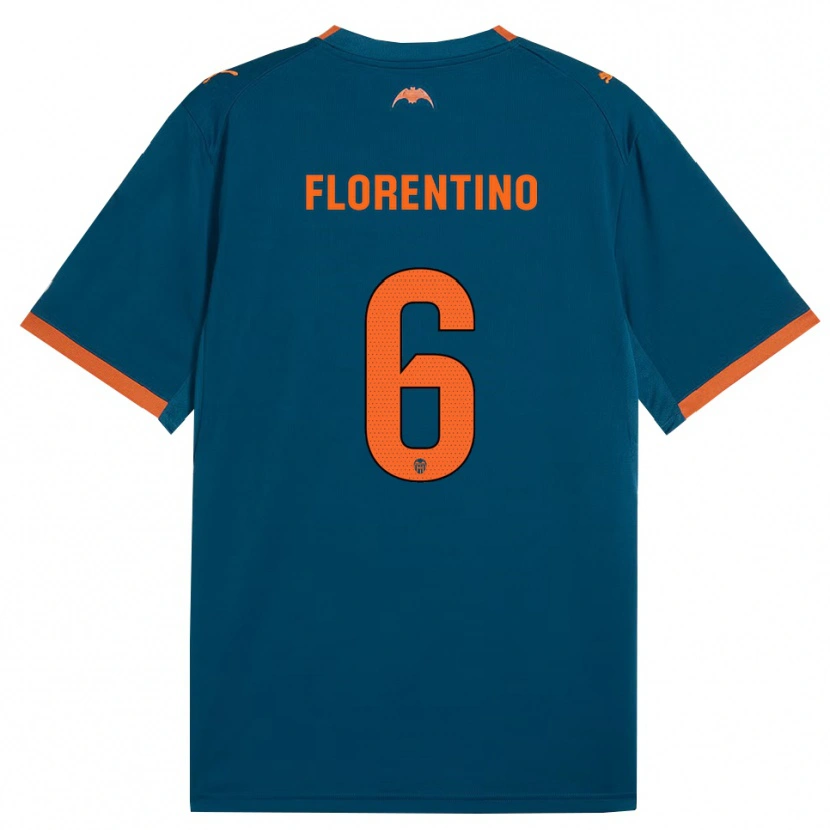Danxen Heren Claudia Florentino #6 Staalblauw Oranje Uitshirt Uittenue 2026/27 T-Shirt België