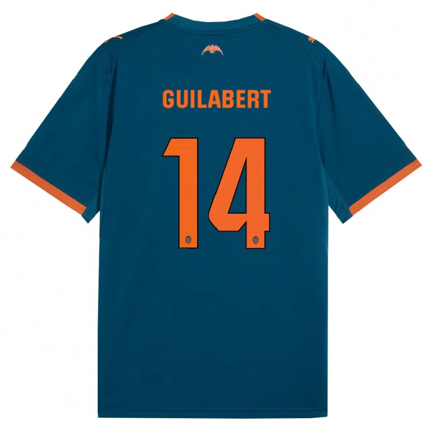 Danxen Heren Mario Guilabert #14 Staalblauw Oranje Uitshirt Uittenue 2026/27 T-Shirt België