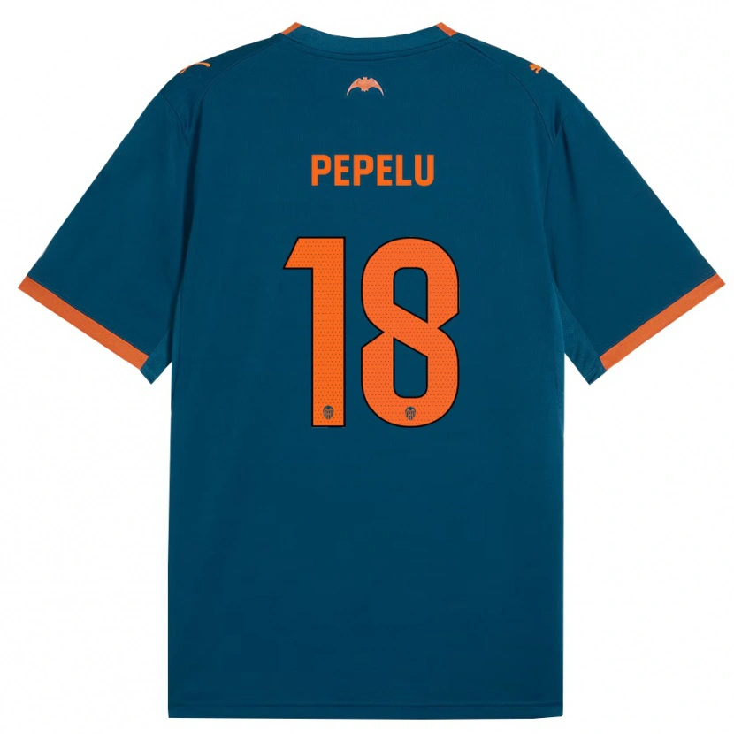 Danxen Heren Pepelu #18 Staalblauw Oranje Uitshirt Uittenue 2026/27 T-Shirt België