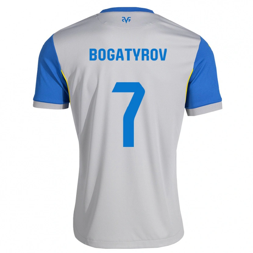 Danxen Heren Vladyslav Bogatyrov #7 Dodgerblauw Grijs Uitshirt Uittenue 2026/27 T-Shirt België