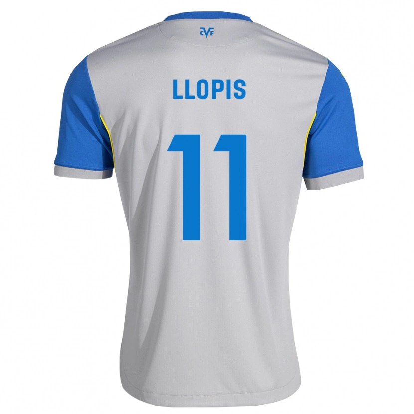 Danxen Heren Seydou Llopis #11 Dodgerblauw Grijs Uitshirt Uittenue 2026/27 T-Shirt België