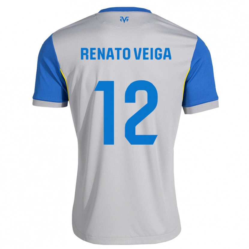 Danxen Heren Renato Veiga #12 Dodgerblauw Grijs Uitshirt Uittenue 2026/27 T-Shirt België