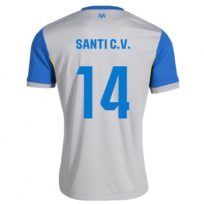 Danxen Heren Santi Comesaña #14 Dodgerblauw Grijs Uitshirt Uittenue 2026/27 T-Shirt België