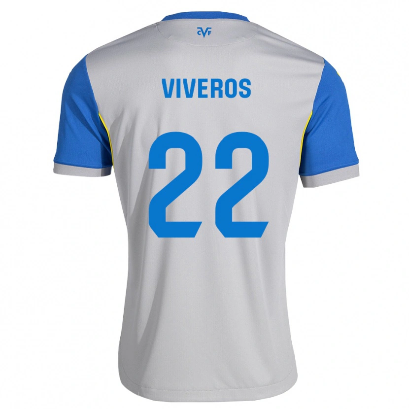 Danxen Heren Facundo Viveros #22 Dodgerblauw Grijs Uitshirt Uittenue 2026/27 T-Shirt België