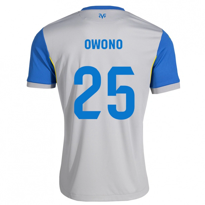 Danxen Heren Roberto Owono #25 Dodgerblauw Grijs Uitshirt Uittenue 2026/27 T-Shirt België