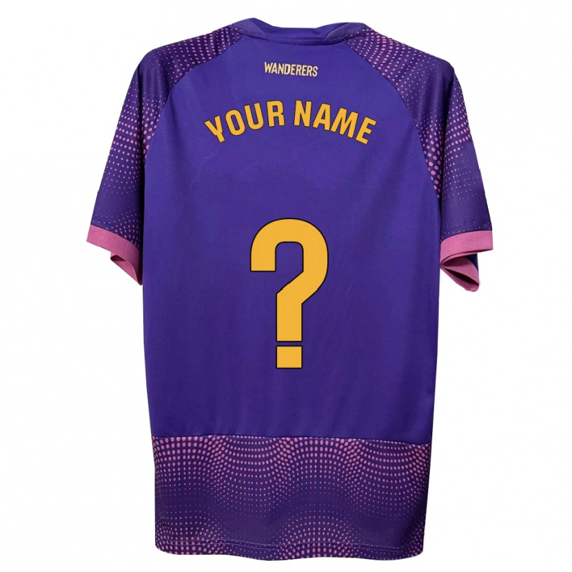 Danxen Heren Uw Naam #0 Paars Wit Roze Uitshirt Uittenue 2026/27 T-Shirt België