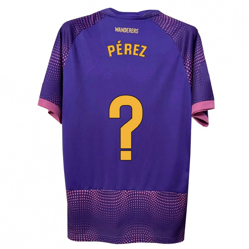 Danxen Heren Pablo Pérez #0 Paars Wit Roze Uitshirt Uittenue 2026/27 T-Shirt België