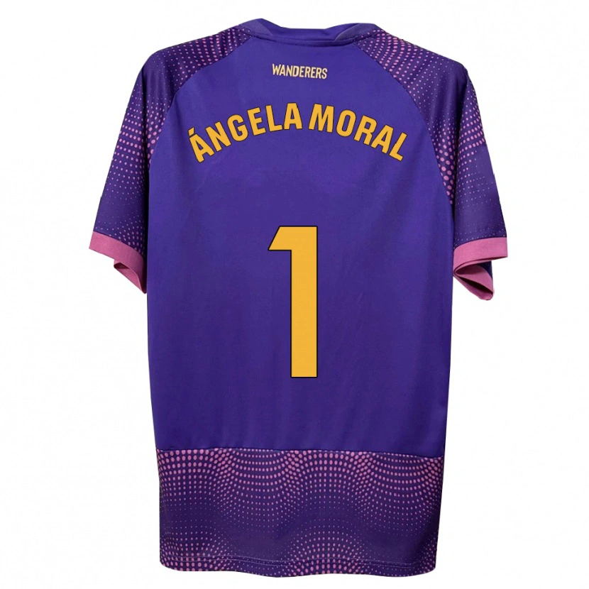 Danxen Heren Ángela Moral Ferrer #1 Paars Wit Roze Uitshirt Uittenue 2026/27 T-Shirt België