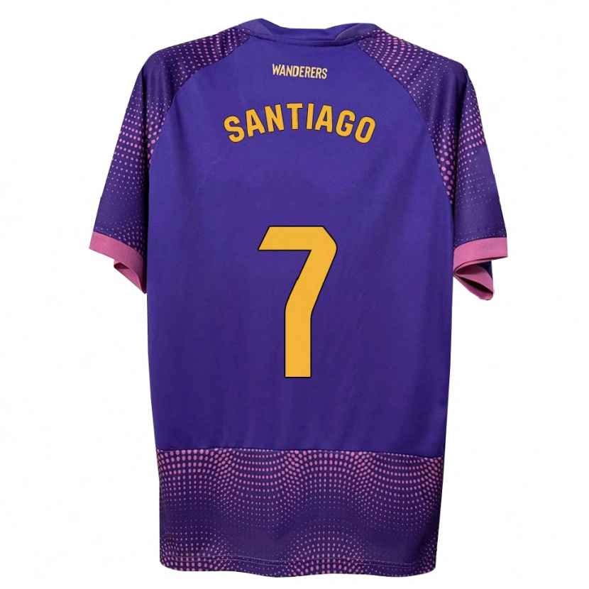 Danxen Heren Yago Santiago #7 Paars Wit Roze Uitshirt Uittenue 2026/27 T-Shirt België