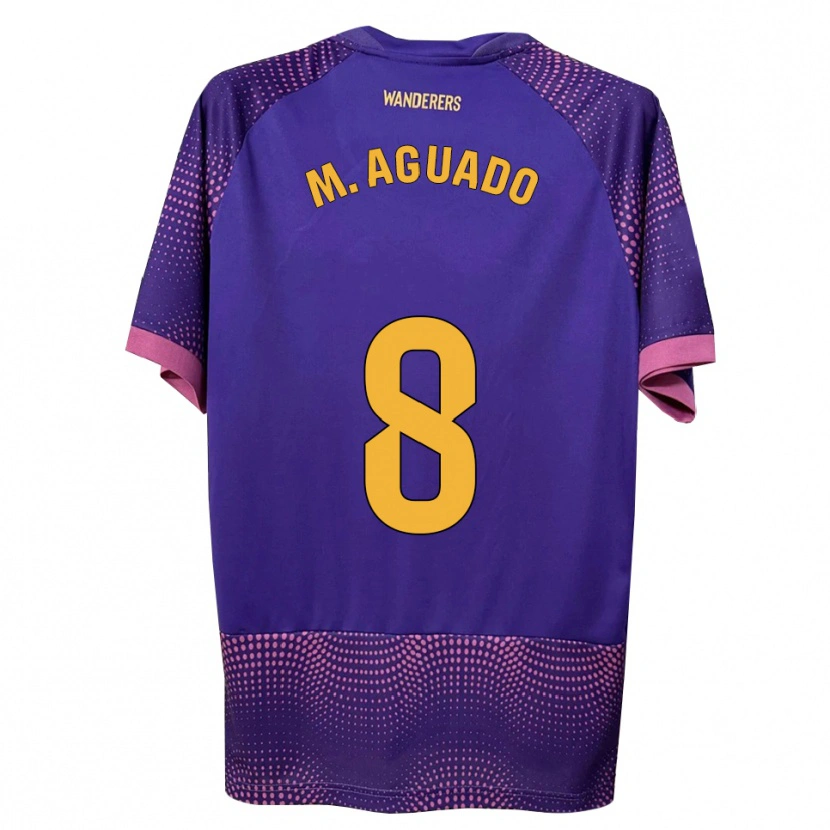 Danxen Heren Marc Aguado #8 Paars Wit Roze Uitshirt Uittenue 2026/27 T-Shirt België