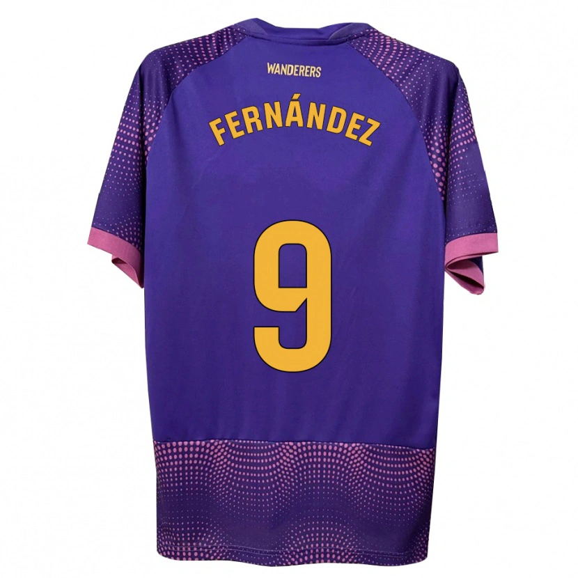 Danxen Heren Ismael Fernández #9 Paars Wit Roze Uitshirt Uittenue 2026/27 T-Shirt België
