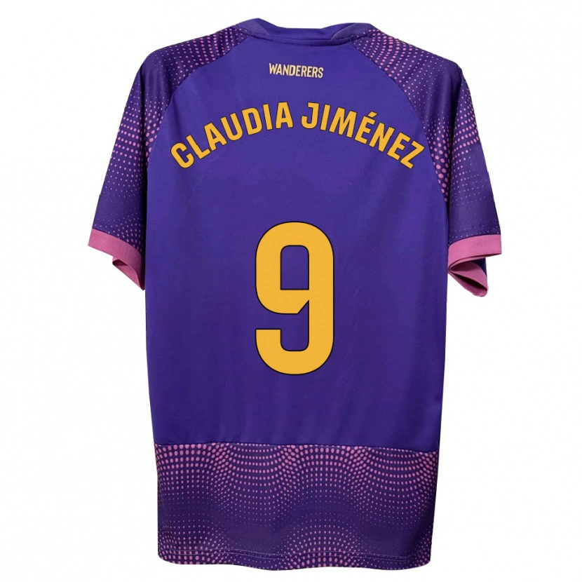 Danxen Heren Claudia Jiménez Gutiérrez #9 Paars Wit Roze Uitshirt Uittenue 2026/27 T-Shirt België