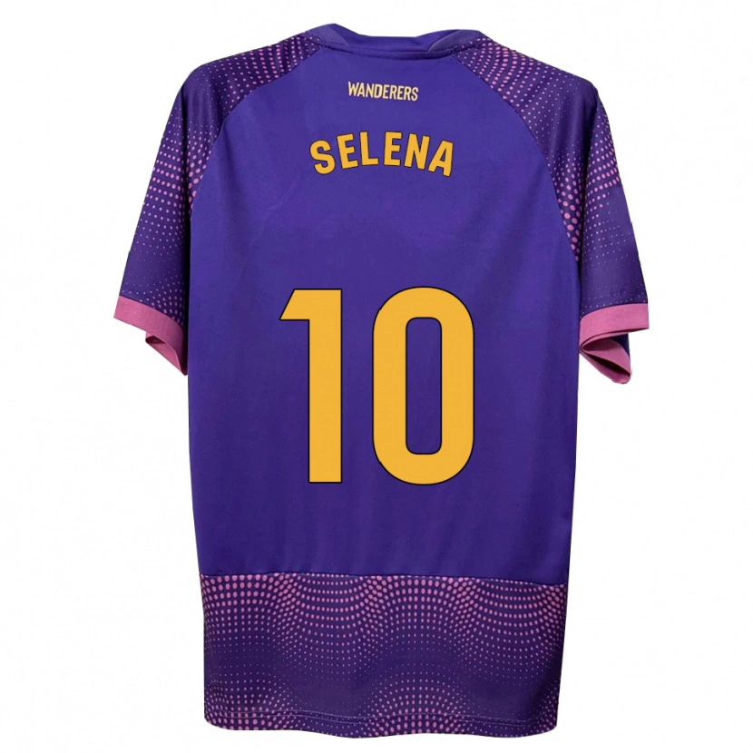 Danxen Heren Selena Del Carmen Salas Alonso #10 Paars Wit Roze Uitshirt Uittenue 2026/27 T-Shirt België