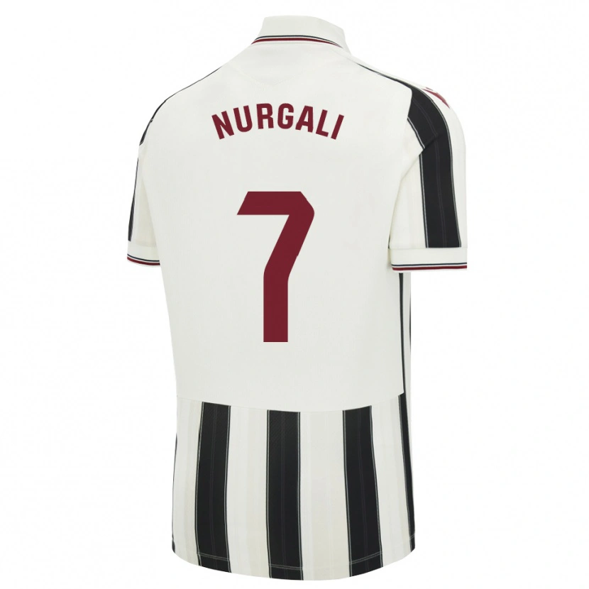 Danxen Heren Aldiyar Nurgali #7 Zwart Wit Rood Uitshirt Uittenue 2026/27 T-Shirt België