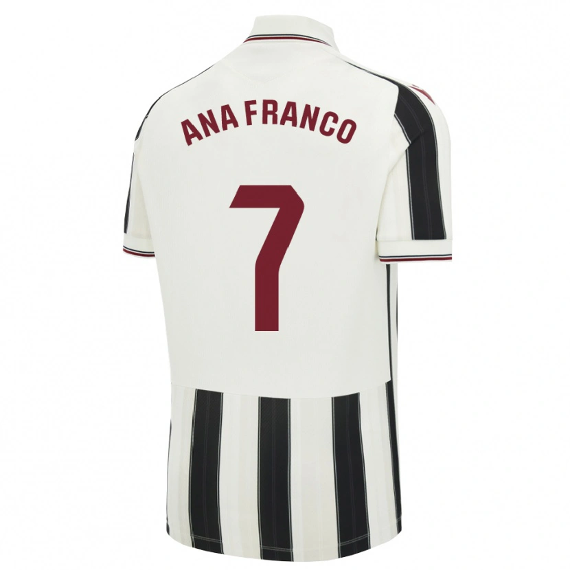 Danxen Heren Ana Franco De La Vega #7 Zwart Wit Rood Uitshirt Uittenue 2026/27 T-Shirt België