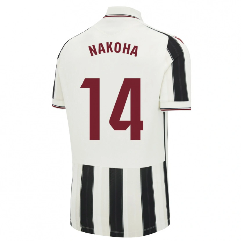 Danxen Heren Huseini Nakoha #14 Zwart Wit Rood Uitshirt Uittenue 2026/27 T-Shirt België
