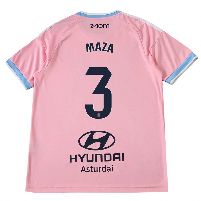 Danxen Heren Óscar Maza #3 Centaurieblauw Roze Uitshirt Uittenue 2026/27 T-Shirt België
