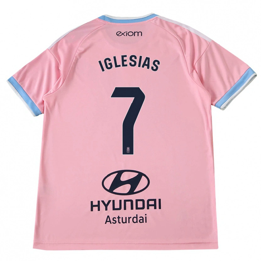 Danxen Heren María Iglesias Orviz #7 Centaurieblauw Roze Uitshirt Uittenue 2026/27 T-Shirt België