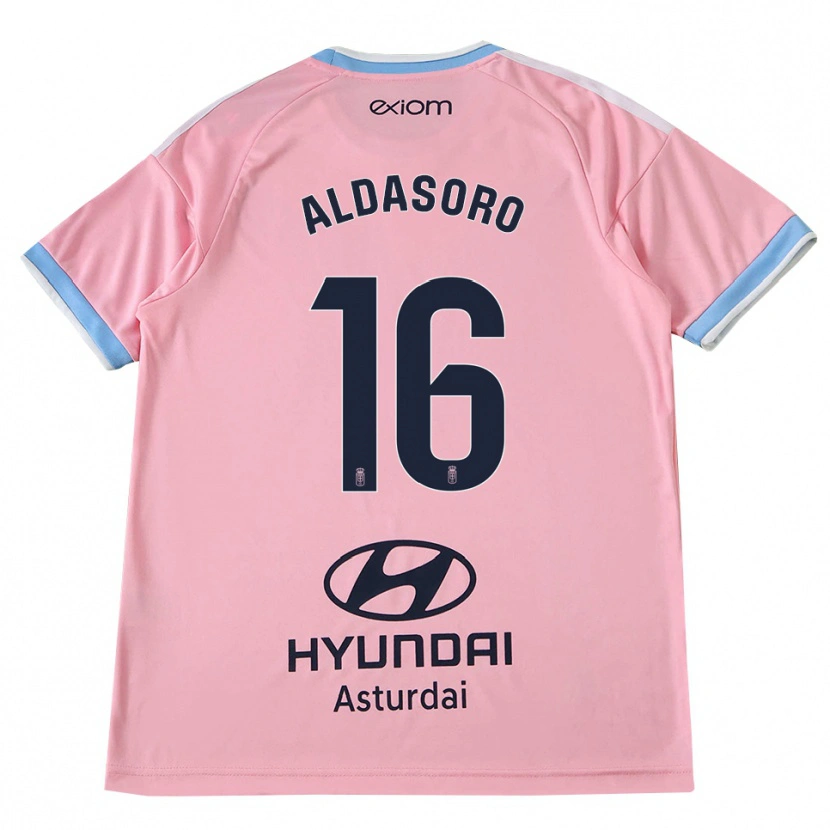 Danxen Heren Aritz Aldasoro #16 Centaurieblauw Roze Uitshirt Uittenue 2026/27 T-Shirt België