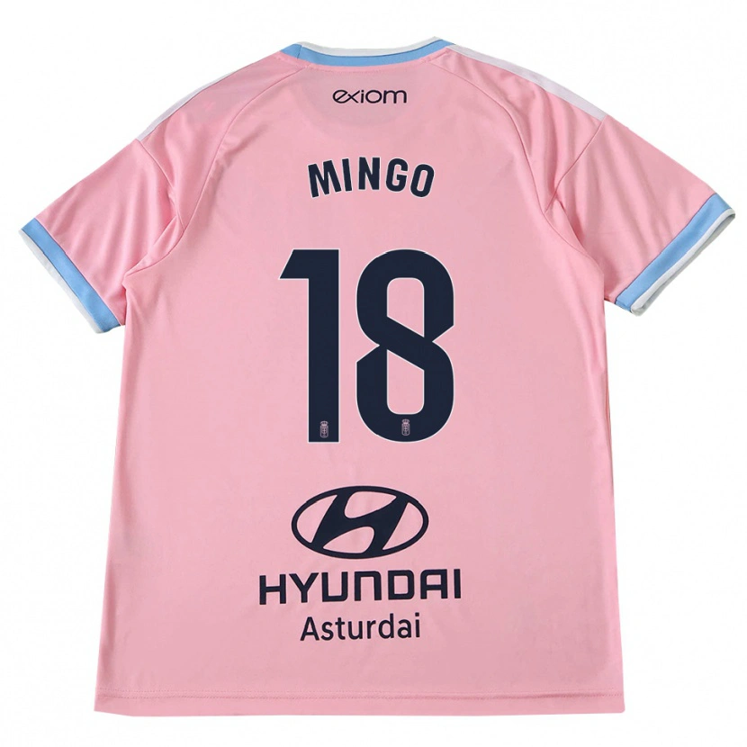 Danxen Heren Víctor Mingo #18 Centaurieblauw Roze Uitshirt Uittenue 2026/27 T-Shirt België