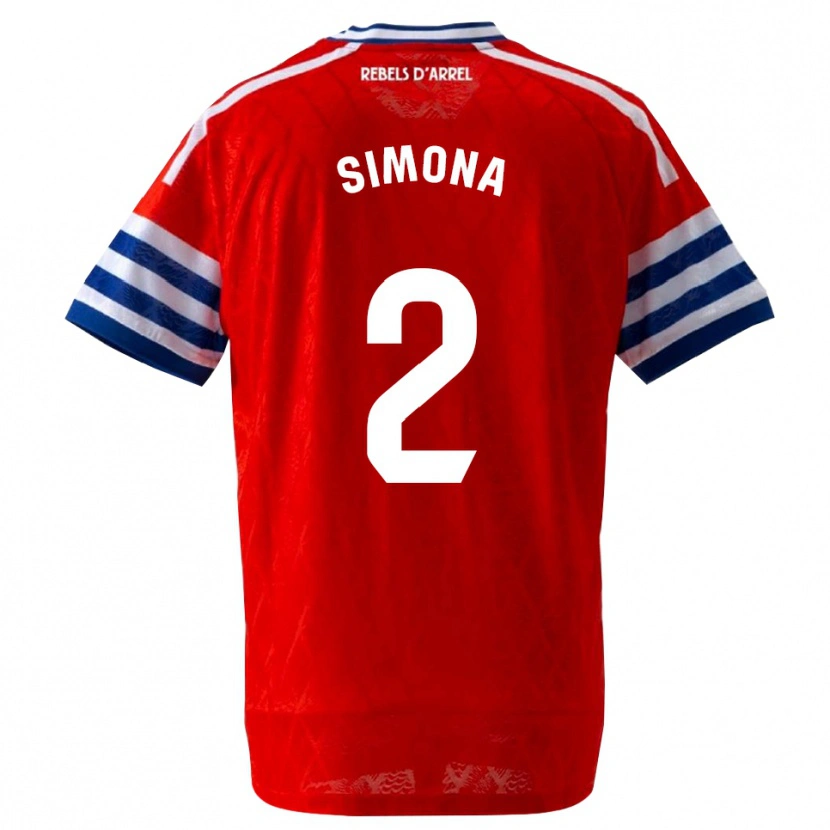 Danxen Heren Estefanía Botero Granda #2 Koninklijk Blauw Rood Uitshirt Uittenue 2026/27 T-Shirt België