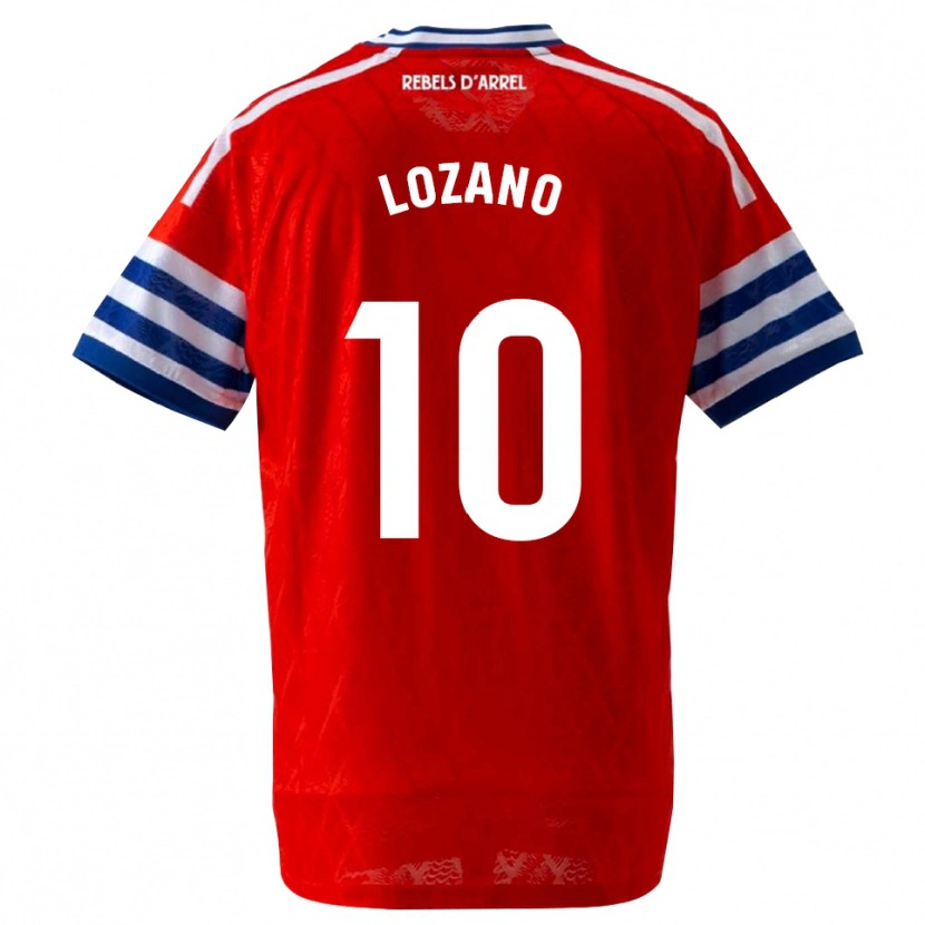 Danxen Heren Pol Lozano #10 Koninklijk Blauw Rood Uitshirt Uittenue 2026/27 T-Shirt België