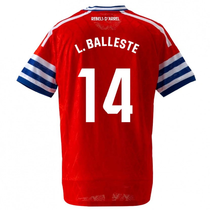 Danxen Heren Laia Balleste Sciora #14 Koninklijk Blauw Rood Uitshirt Uittenue 2026/27 T-Shirt België