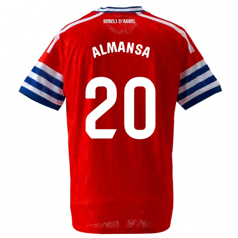 Danxen Heren Alex Almansa #20 Koninklijk Blauw Rood Uitshirt Uittenue 2026/27 T-Shirt België