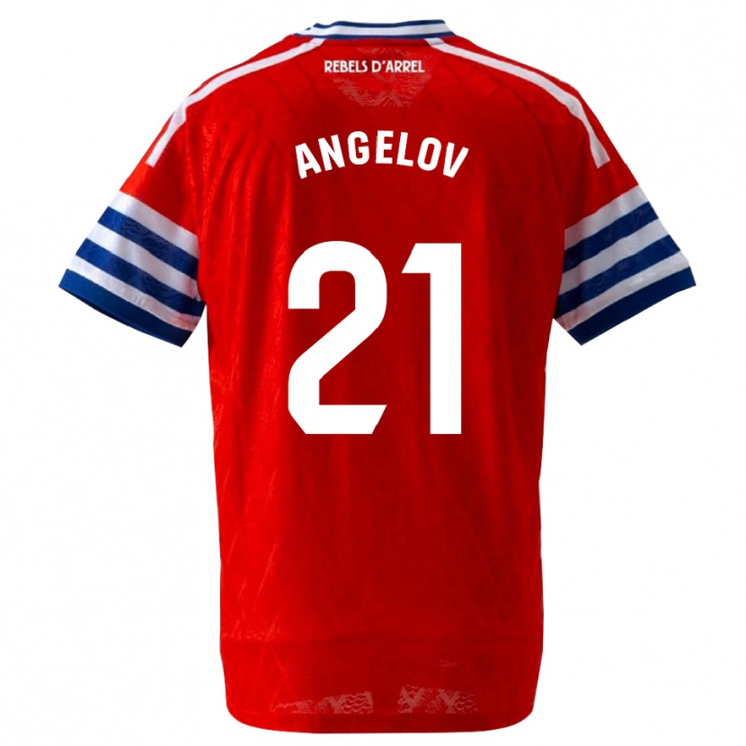 Danxen Heren Georgi Angelov #21 Koninklijk Blauw Rood Uitshirt Uittenue 2026/27 T-Shirt België