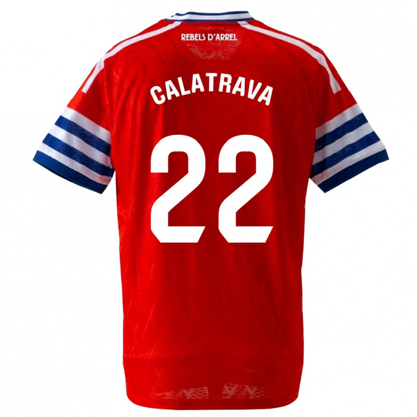 Danxen Heren Álex Calatrava #22 Koninklijk Blauw Rood Uitshirt Uittenue 2026/27 T-Shirt België