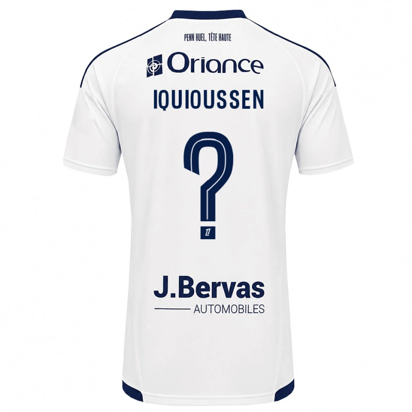 Danxen Heren Adam Iquioussen #0 Marineblauw Wit Uitshirt Uittenue 2026/27 T-Shirt België