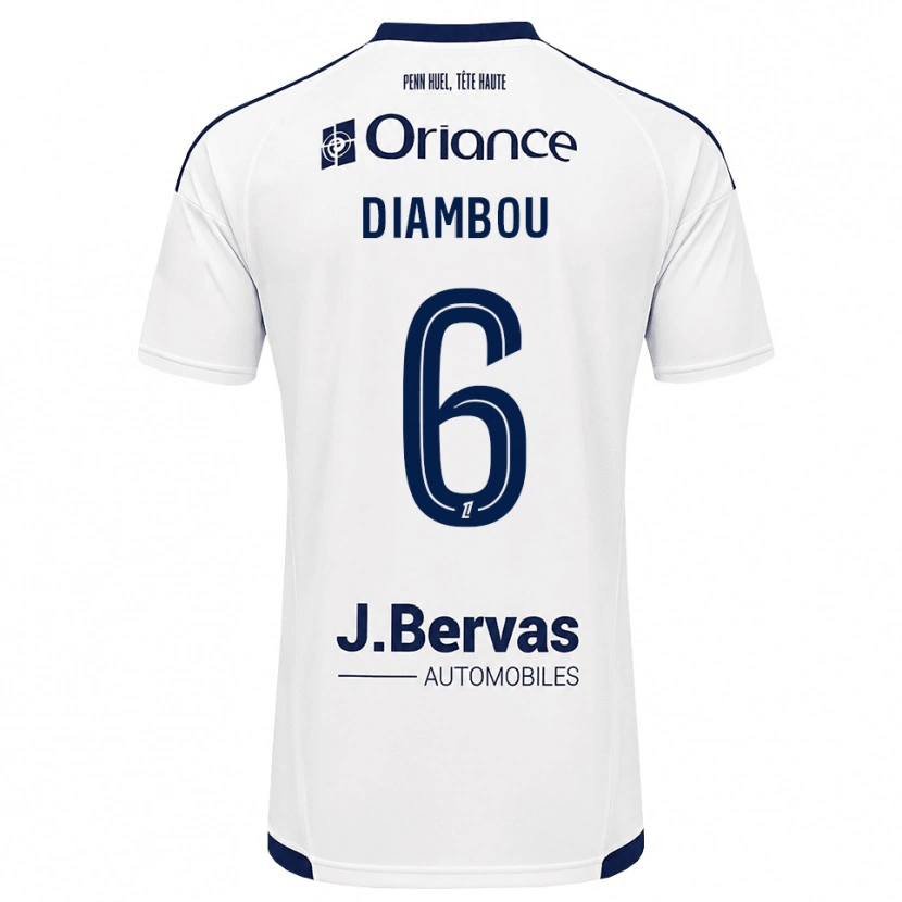 Danxen Heren Mamady Diambou #6 Marineblauw Wit Uitshirt Uittenue 2026/27 T-Shirt België