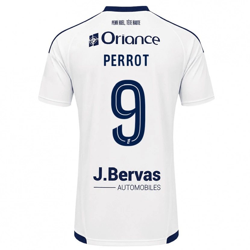 Danxen Heren Maël Perrot #9 Marineblauw Wit Uitshirt Uittenue 2026/27 T-Shirt België