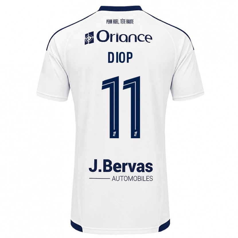 Danxen Heren Samba Diop #11 Marineblauw Wit Uitshirt Uittenue 2026/27 T-Shirt België