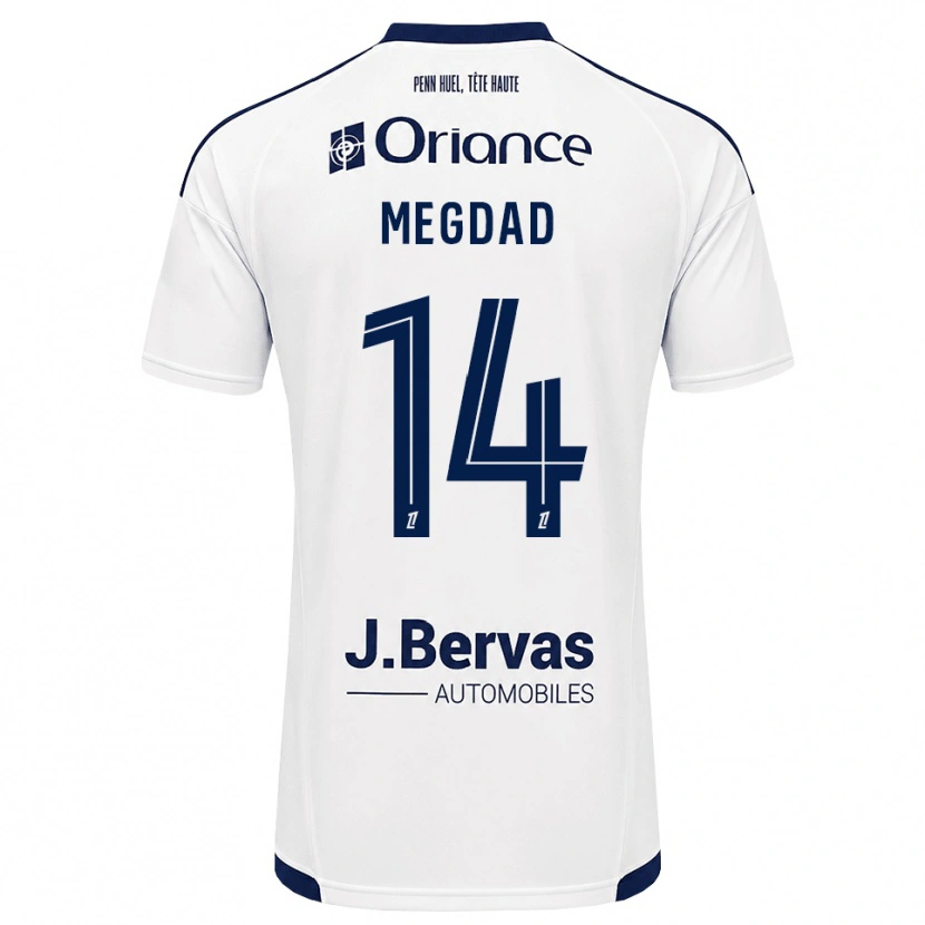 Danxen Heren Noa Megdad #14 Marineblauw Wit Uitshirt Uittenue 2026/27 T-Shirt België