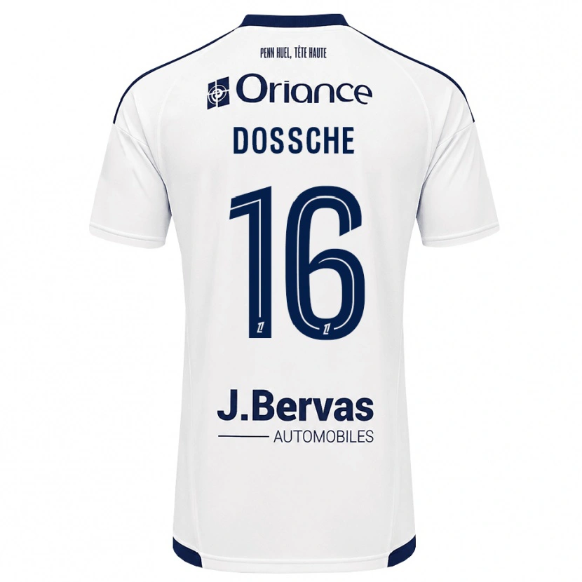 Danxen Heren Marvin Dossche #16 Marineblauw Wit Uitshirt Uittenue 2026/27 T-Shirt België