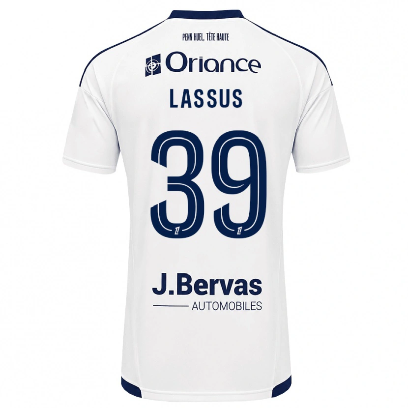Danxen Heren Axel Lassus #39 Marineblauw Wit Uitshirt Uittenue 2026/27 T-Shirt België