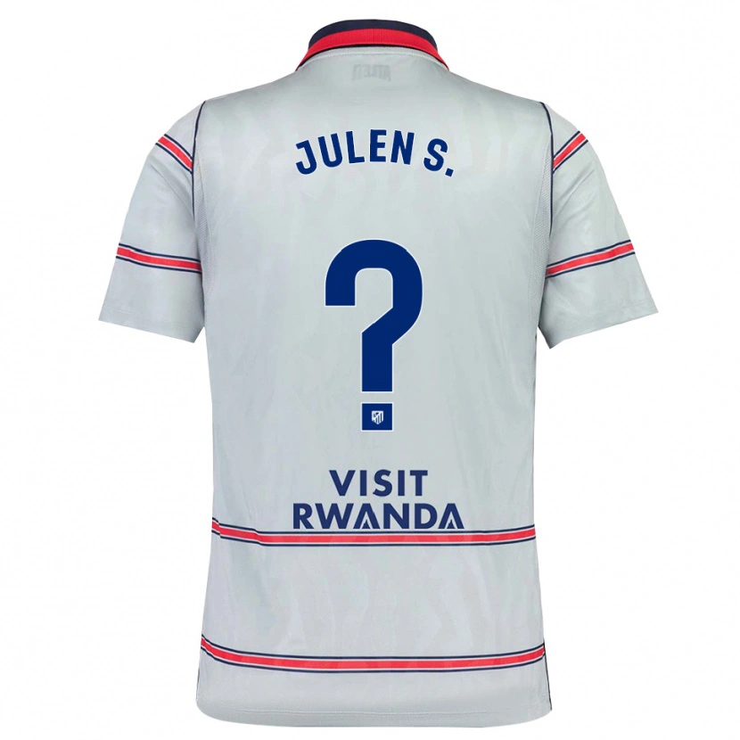 Danxen Heren Julen Sánchez #0 Grijs Rood Marineblauw Thuisshirt Derde Tenue 2026/27 T-Shirt België