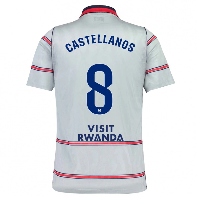 Danxen Heren Jorge Castellanos #8 Grijs Rood Marineblauw Thuisshirt Derde Tenue 2026/27 T-Shirt België
