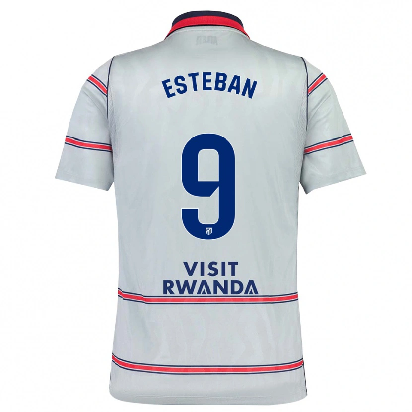 Danxen Heren Sergio Esteban #9 Grijs Rood Marineblauw Thuisshirt Derde Tenue 2026/27 T-Shirt België