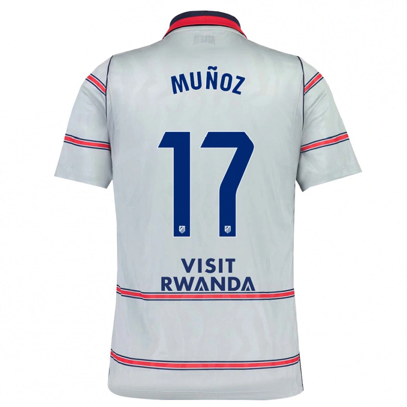 Danxen Heren David Muñoz #17 Grijs Rood Marineblauw Thuisshirt Derde Tenue 2026/27 T-Shirt België