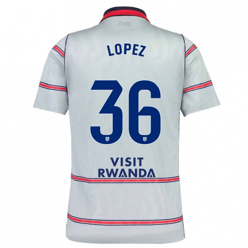 Danxen Heren David Lopez #36 Grijs Rood Marineblauw Thuisshirt Derde Tenue 2026/27 T-Shirt België