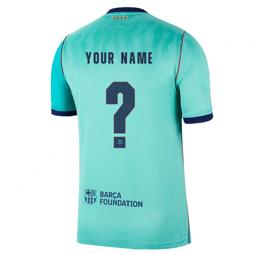 Danxen Heren Uw Naam #0 Aqua Donker Turquoise Koninklijk Blauw Thuisshirt Derde Tenue 2026/27 T-Shirt België