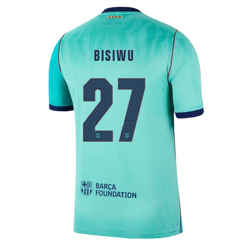 Danxen Heren Jesse Bisiwu #27 Aqua Donker Turquoise Koninklijk Blauw Thuisshirt Derde Tenue 2026/27 T-Shirt België