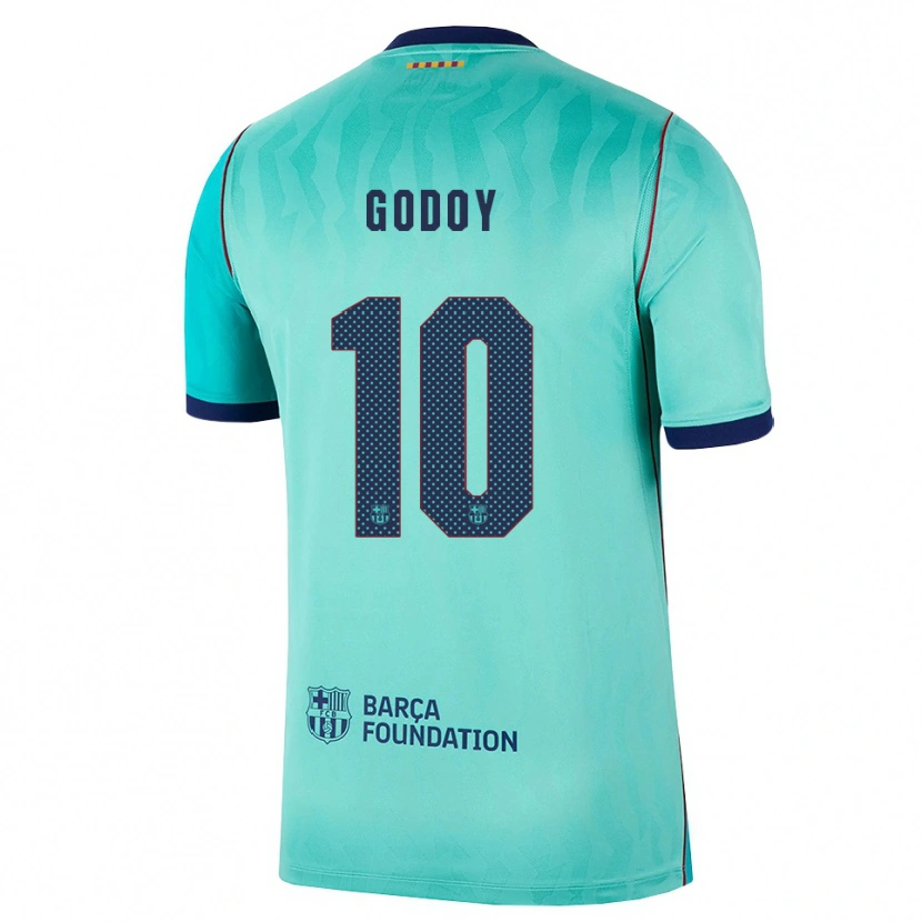 Danxen Heren Alan Godoy #10 Aqua Donker Turquoise Koninklijk Blauw Thuisshirt Derde Tenue 2026/27 T-Shirt België