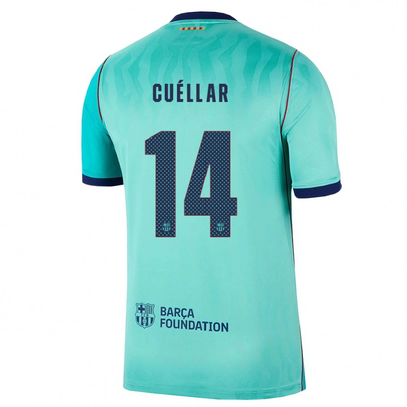 Danxen Heren Jaume Cuéllar #14 Aqua Donker Turquoise Koninklijk Blauw Thuisshirt Derde Tenue 2026/27 T-Shirt België