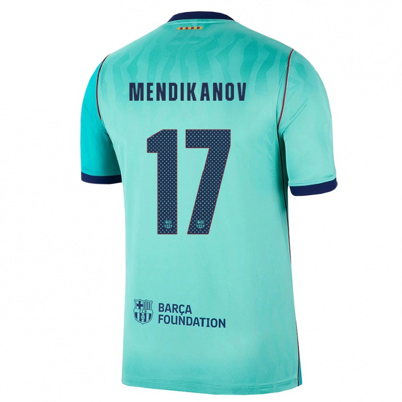 Danxen Heren Karim Mendikanov #17 Aqua Donker Turquoise Koninklijk Blauw Thuisshirt Derde Tenue 2026/27 T-Shirt België