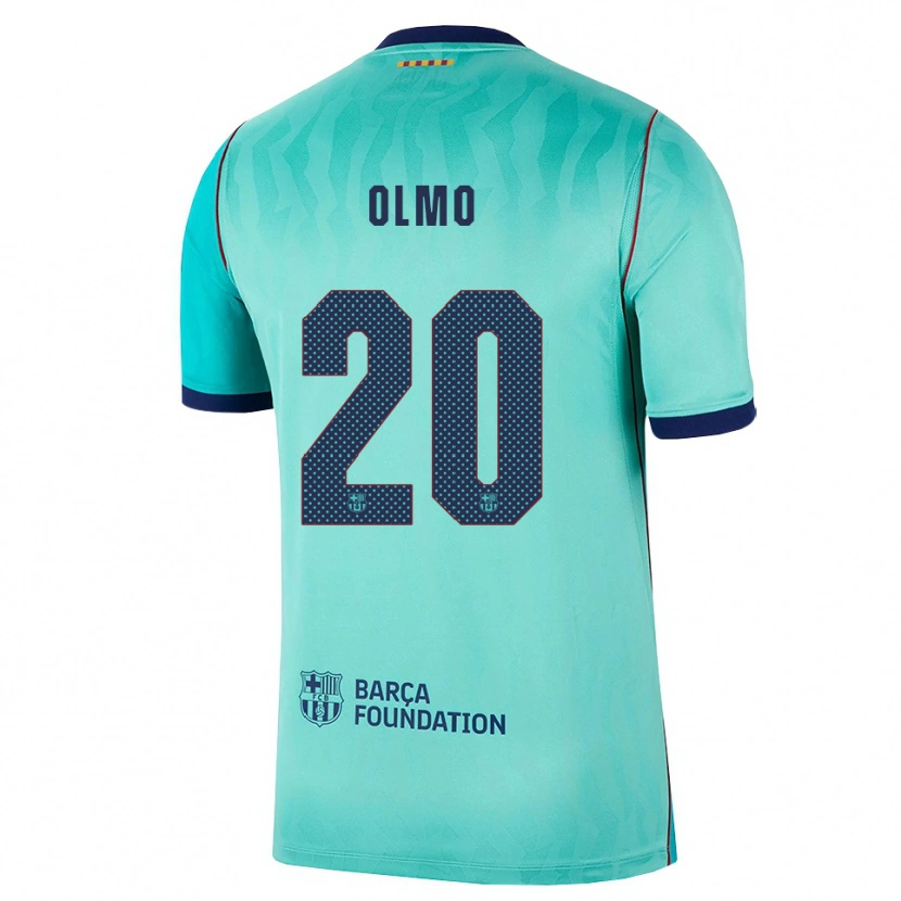 Danxen Heren Dani Olmo #20 Aqua Donker Turquoise Koninklijk Blauw Thuisshirt Derde Tenue 2026/27 T-Shirt België